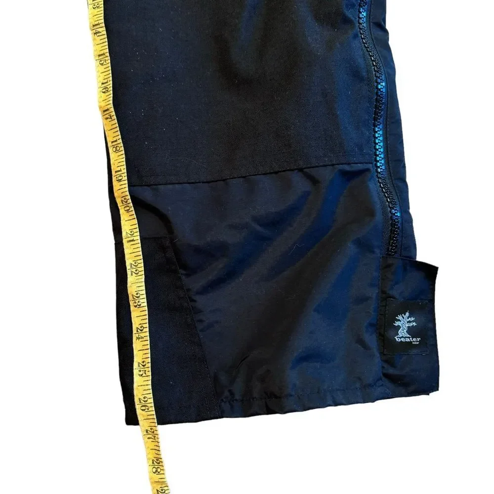 Beater Wear Unisex Black Weatherproof Ski Snowboard Pants Size Large